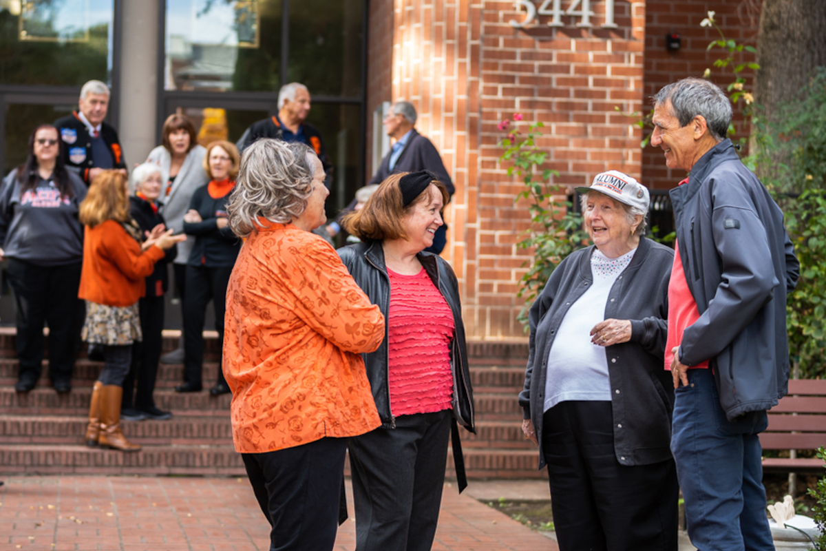 OLLI members talk to each other