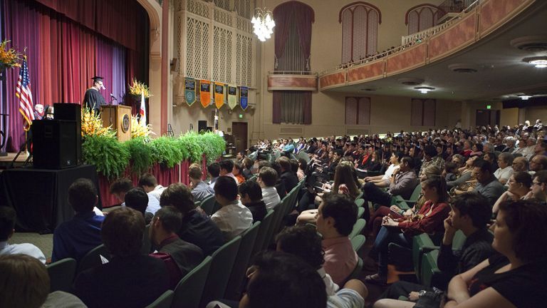 Faye Spanos Concert Hall inside