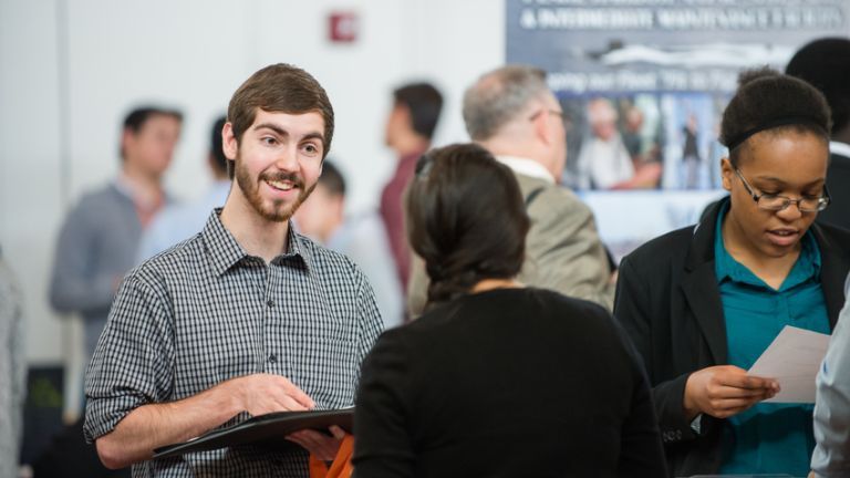 student with employer