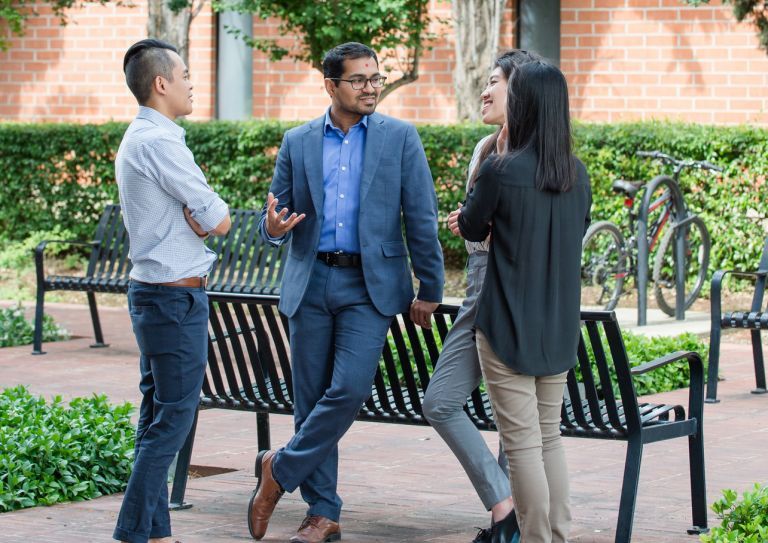 group of international students