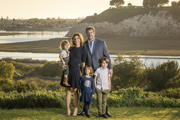 Brad Schumacher with his family