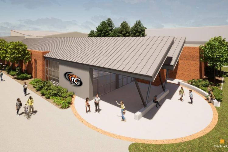 rendering of student-athlete center