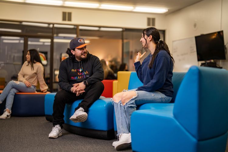 students sit together in El Centro