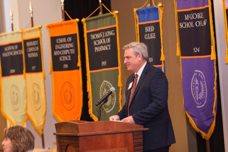 Lewis Gale is named as dean of the Eberhardt School of Business.