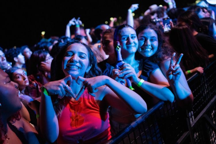 Students celebrate the start of a new school year with the annual ASuop block party and concert. 