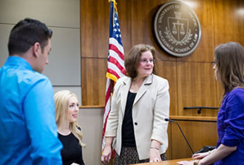 Professor Cary Bricker, McGeorge’s Mock Trial Program Director and Co-director of the school’s Center for Advocacy and Dispute Resolution