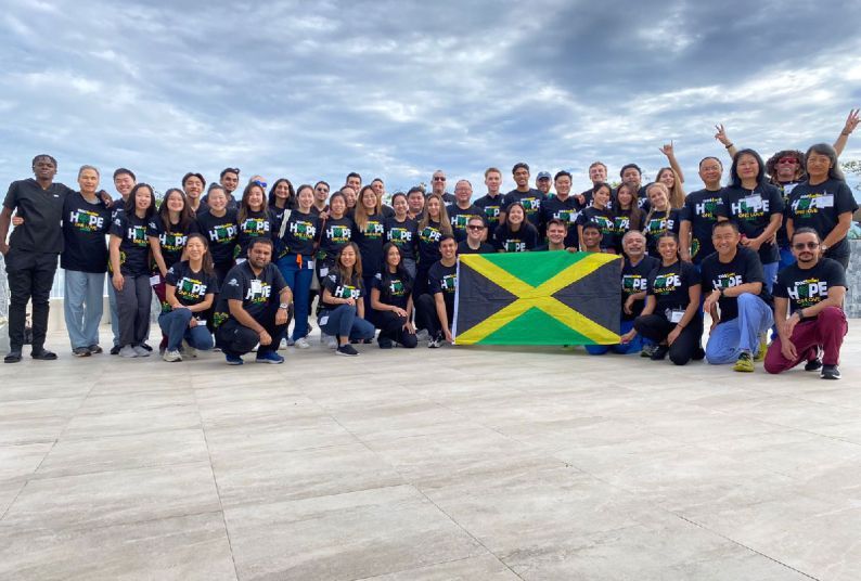 Group photo of Jamaica volunteers