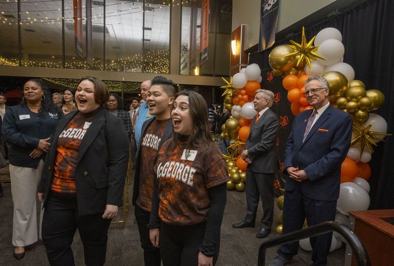 Conservatory students perform at the law school's centennial celebration.