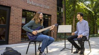 Music Composition student with Dr. Conklin