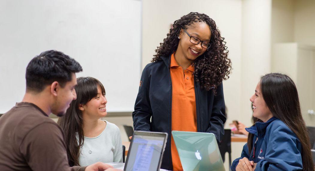 Students with professor