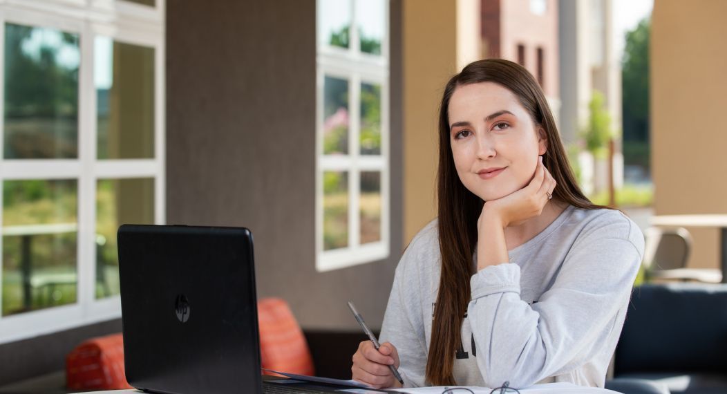 Psychology Student studying 