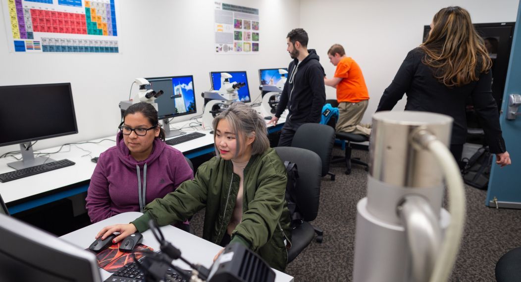 Students in a lab