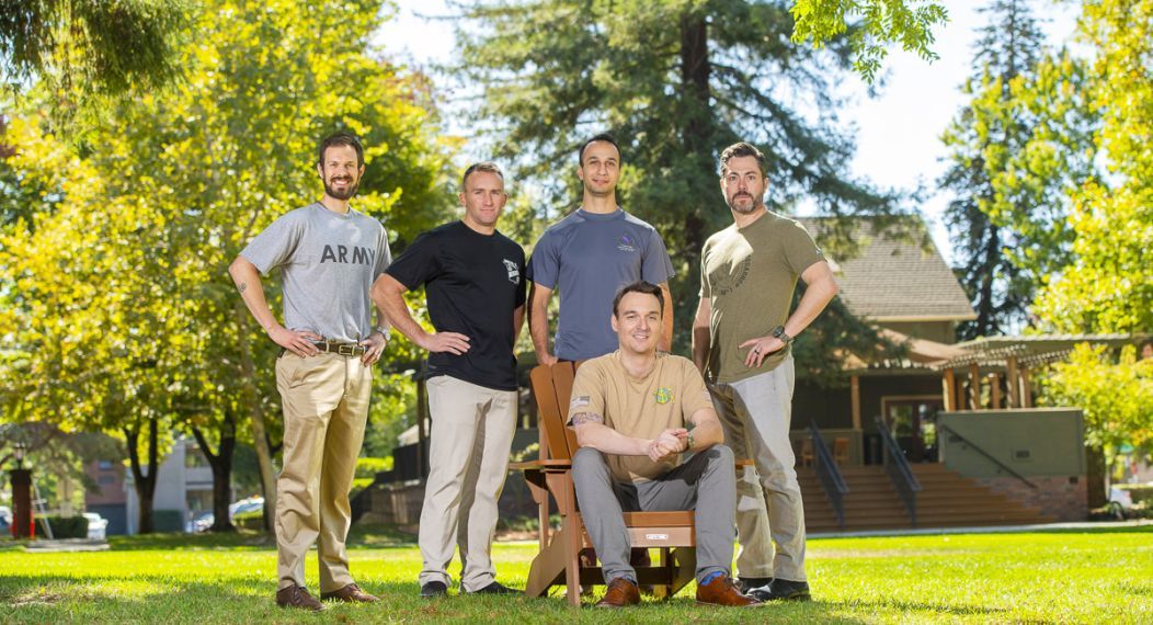 student veterans at the Sacramento campus