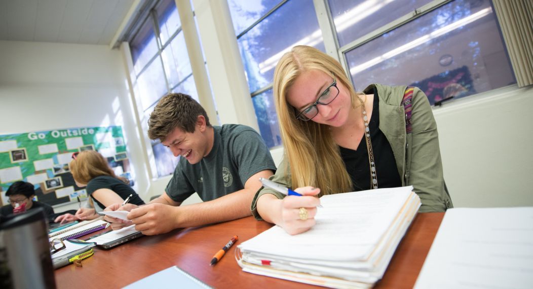 writing in classroom