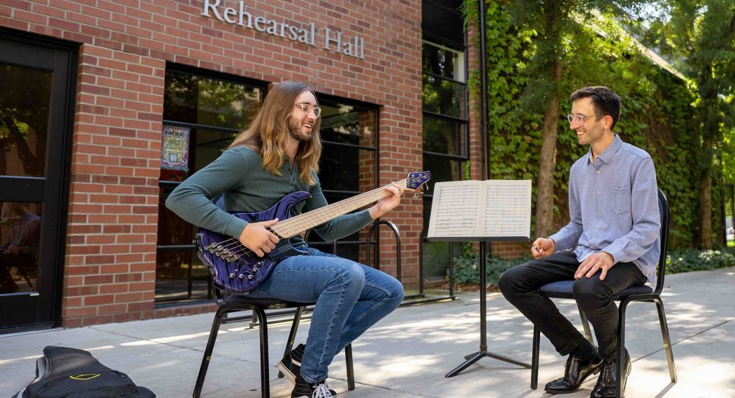 Music Composition student with Dr. Conklin