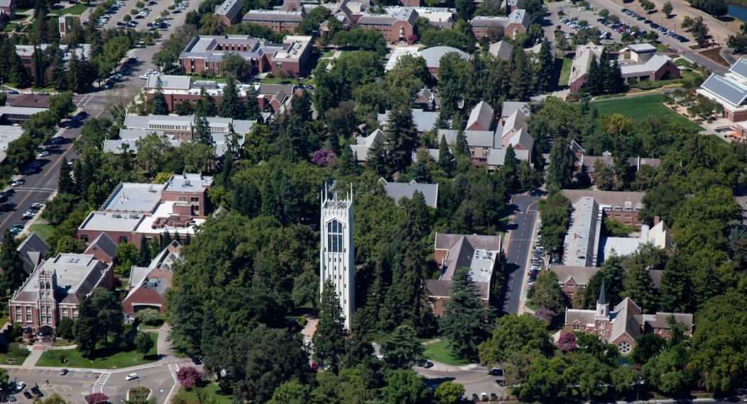 aerial view of campus