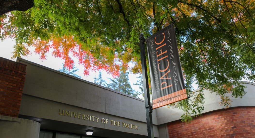 Campus sign, University of the Pacific