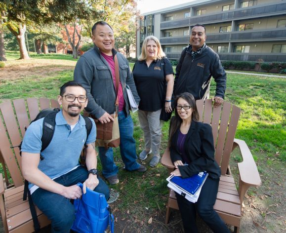 students on Sacramento campus