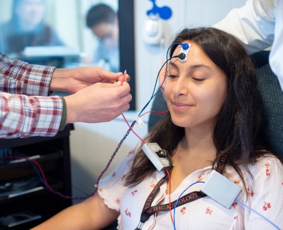 audiology students in clinic