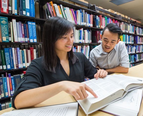 PharmD students in Rite Aid Information Commons