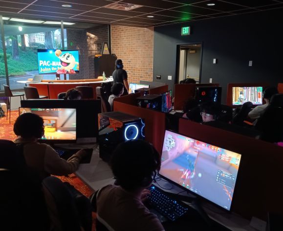 students in the pacific gaming center